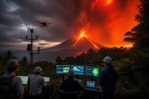 découvrez comment l'intelligence artificielle transforme la surveillance de l'éruption de l'anak krakatoa en indonésie, améliorant la prévention des risques naturels.
