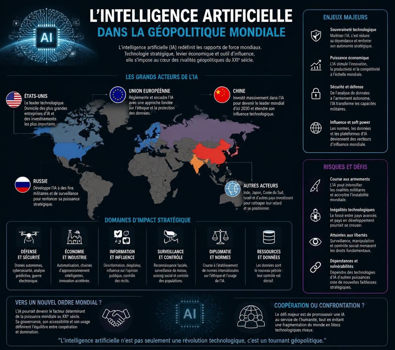 découvrez comment l'intelligence artificielle devient un enjeu stratégique majeur dans la rivalité entre grandes puissances, analysé par un invité international expert.