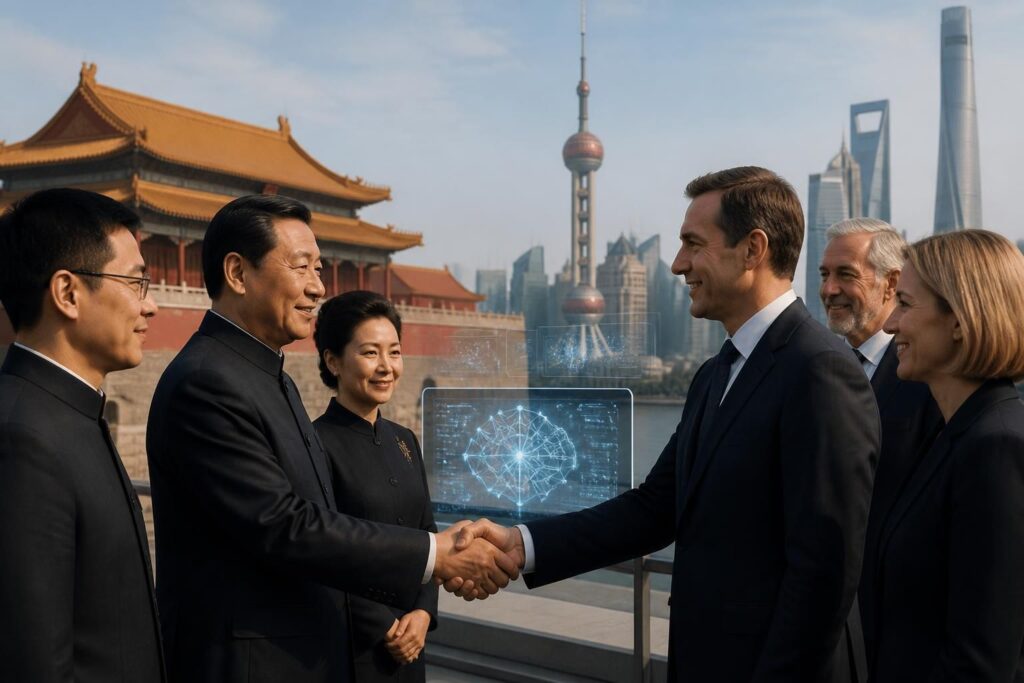 la chine valorise la préférence américaine pour le terme « super-intelligence » au lieu de « intelligence artificielle », soulignant un respect mutuel dans le domaine technologique.