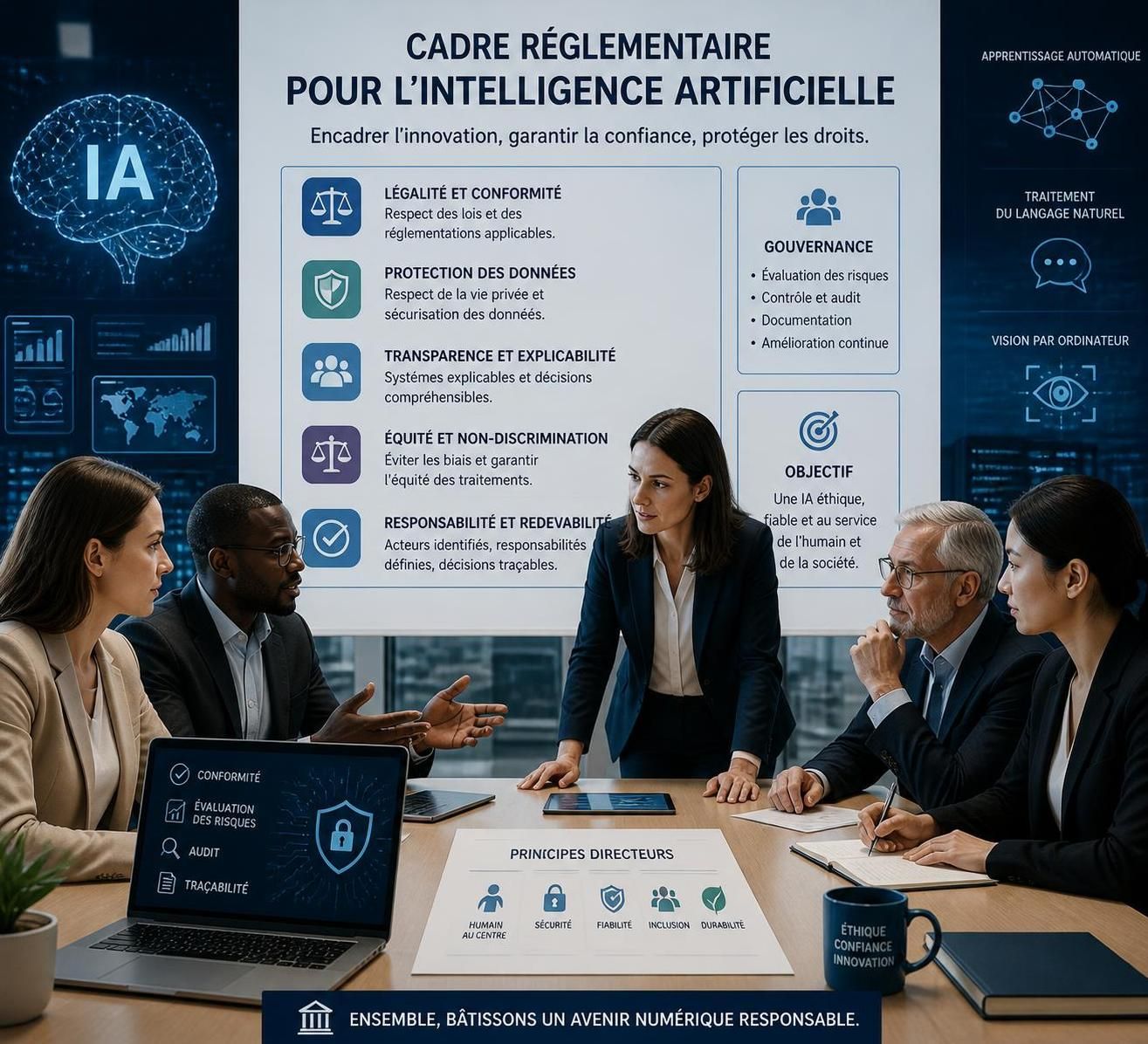 le secteur de l'intelligence artificielle adopte un cadre commun de normes technologiques afin de garantir une innovation responsable et harmonisée à l'échelle mondiale.