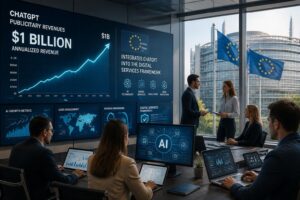 découvrez comment les revenus publicitaires de chatgpt atteignent 1 milliard de dollars par an, tandis que l'union européenne l'intègre dans le cadre réglementaire des services numériques.