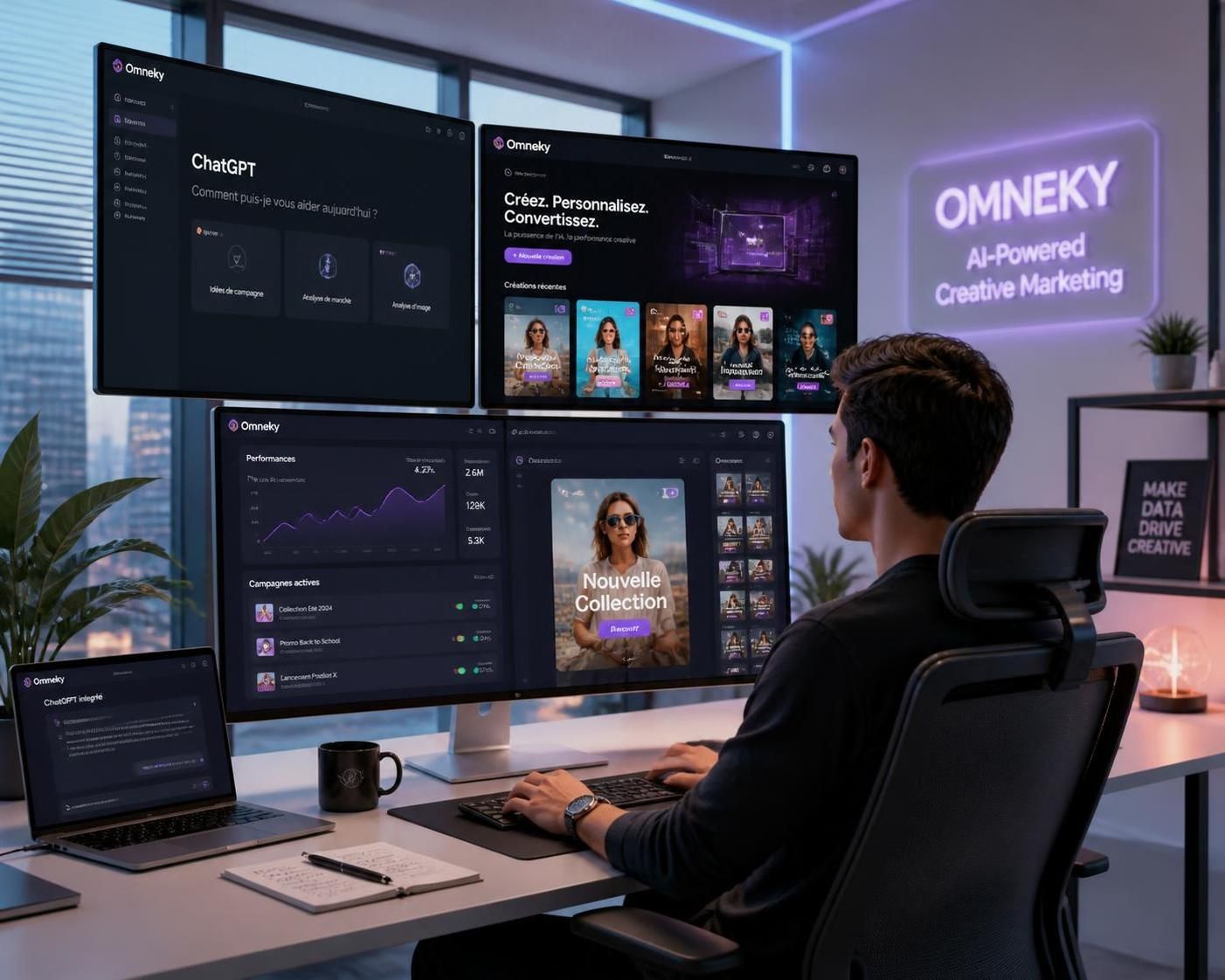 découvrez omneky, la première solution agentive intégrée à chatgpt, révolutionnant la publicité et la stratégie go-to-market (gtm) pour des campagnes performantes et automatisées.