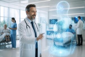 découvrez comment l'intelligence artificielle augmentée transforme l'hôpital en renforçant l'accompagnement humain et en améliorant les soins aux patients.