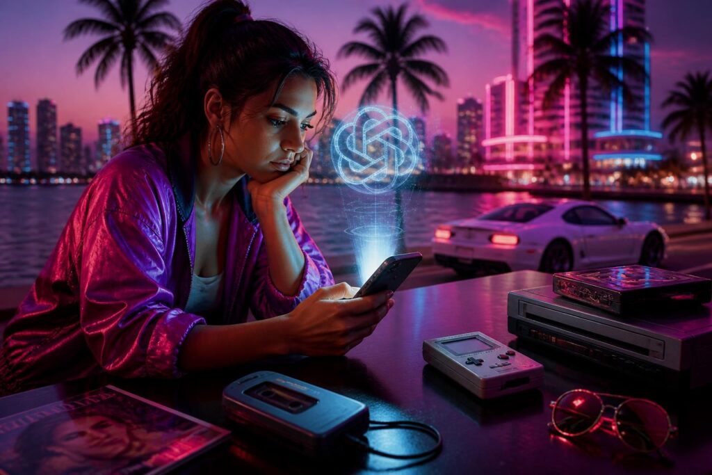découvrez comment utiliser chatgpt pour créer des photos virales au style rétro des années 80 sur instagram. suivez notre guide tendance pour booster votre visibilité avec des images vintage uniques.