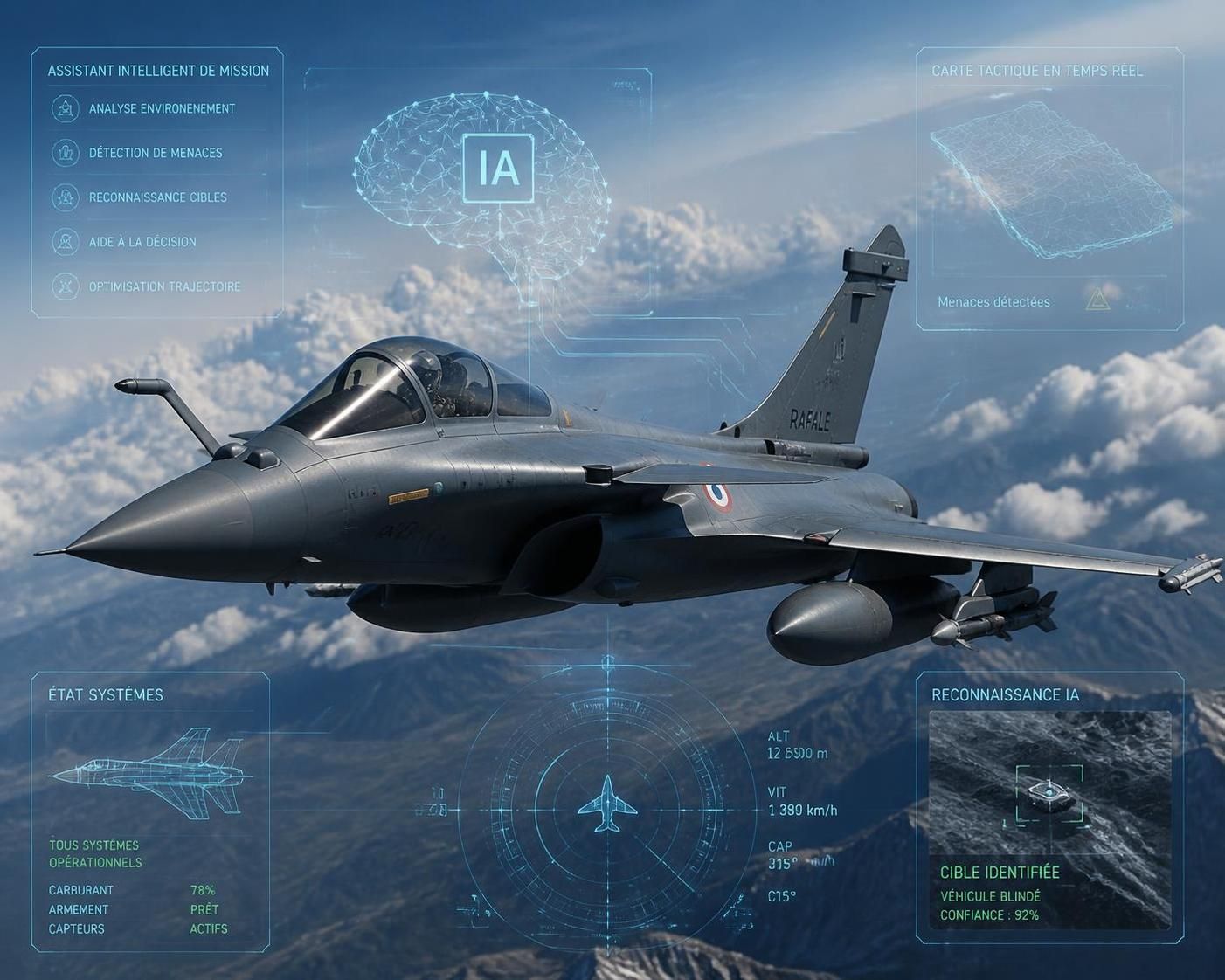 découvrez comment une intelligence artificielle innovante intègre le rafale de dassault aviation, révolutionnant le domaine de l'aéronautique militaire avec des technologies de pointe.