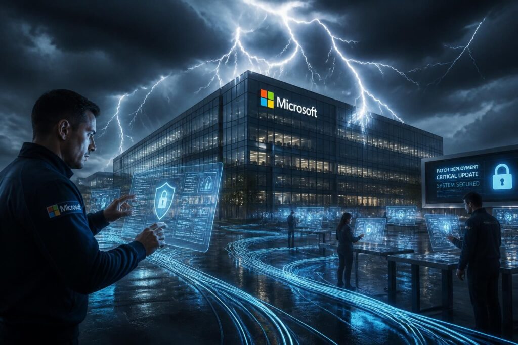 microsoft publie un patch majeur pour windows, corrigeant près de 1000 vulnérabilités afin de renforcer la sécurité du système sous haute tension.