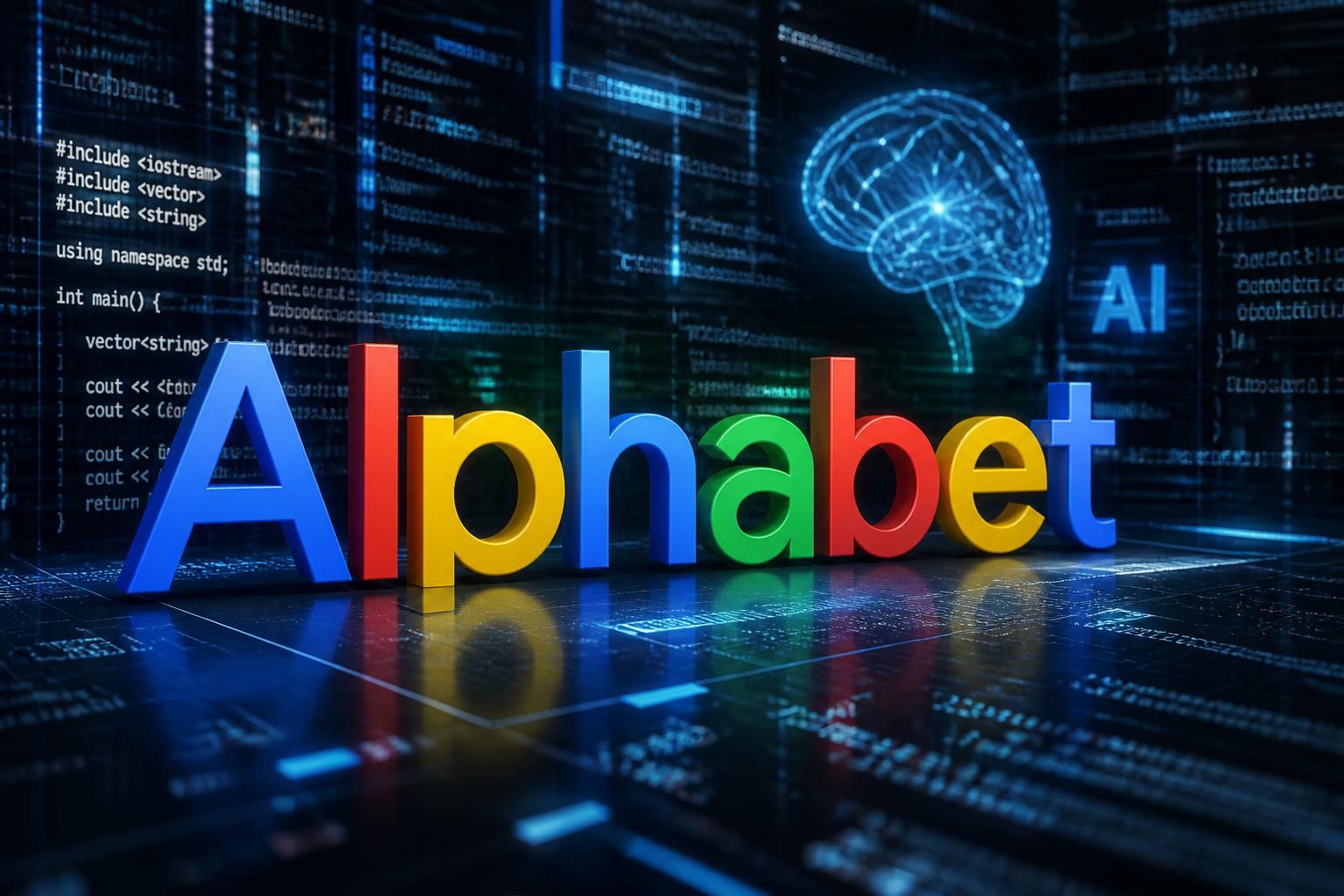 alphabet recule suite au lancement d'argon avec gemini 4, tandis que le secteur technologique global progresse et que microsoft conserve sa position stable.