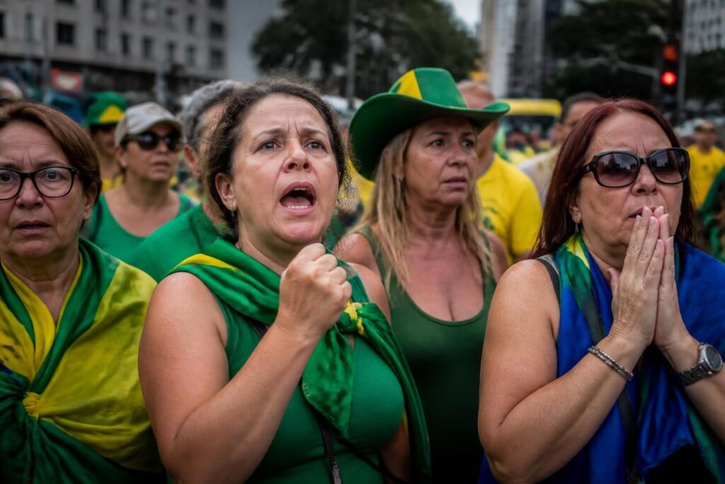 avant la présidentielle au brésil, des militantes pro-bolsonaro créées par intelligence artificielle provoquent la confusion et influencent le débat politique.