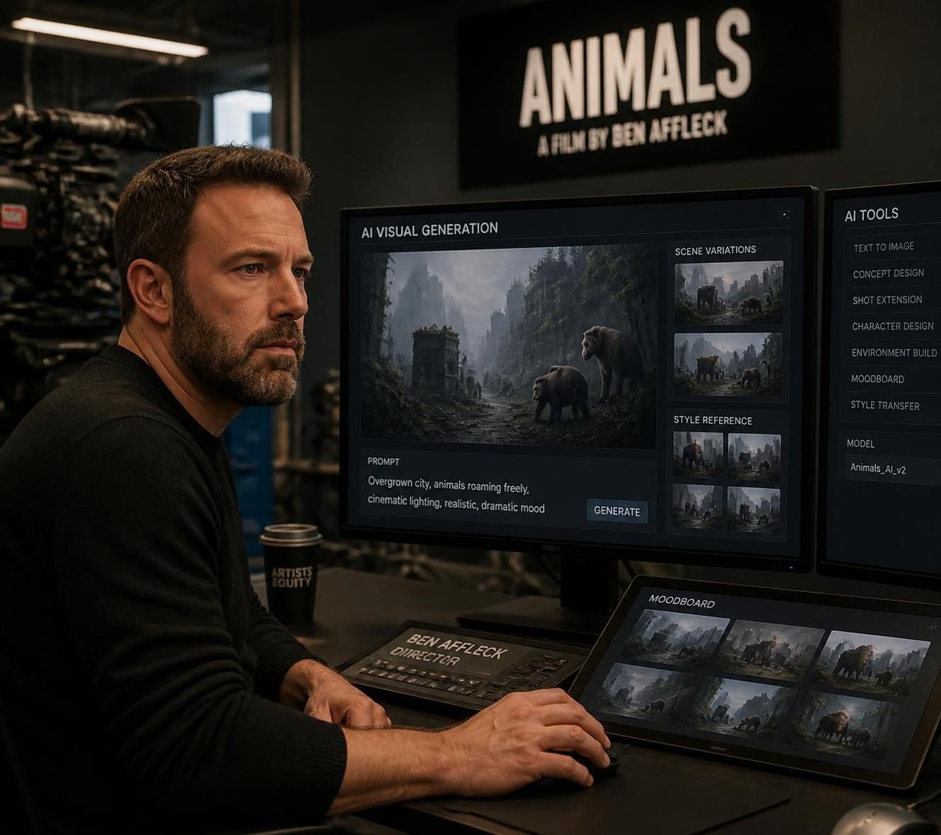 découvrez comment ben affleck a utilisé l'intelligence artificielle pour révolutionner la réalisation de son film netflix « animals » et révéler les coulisses inédites de cette transformation.