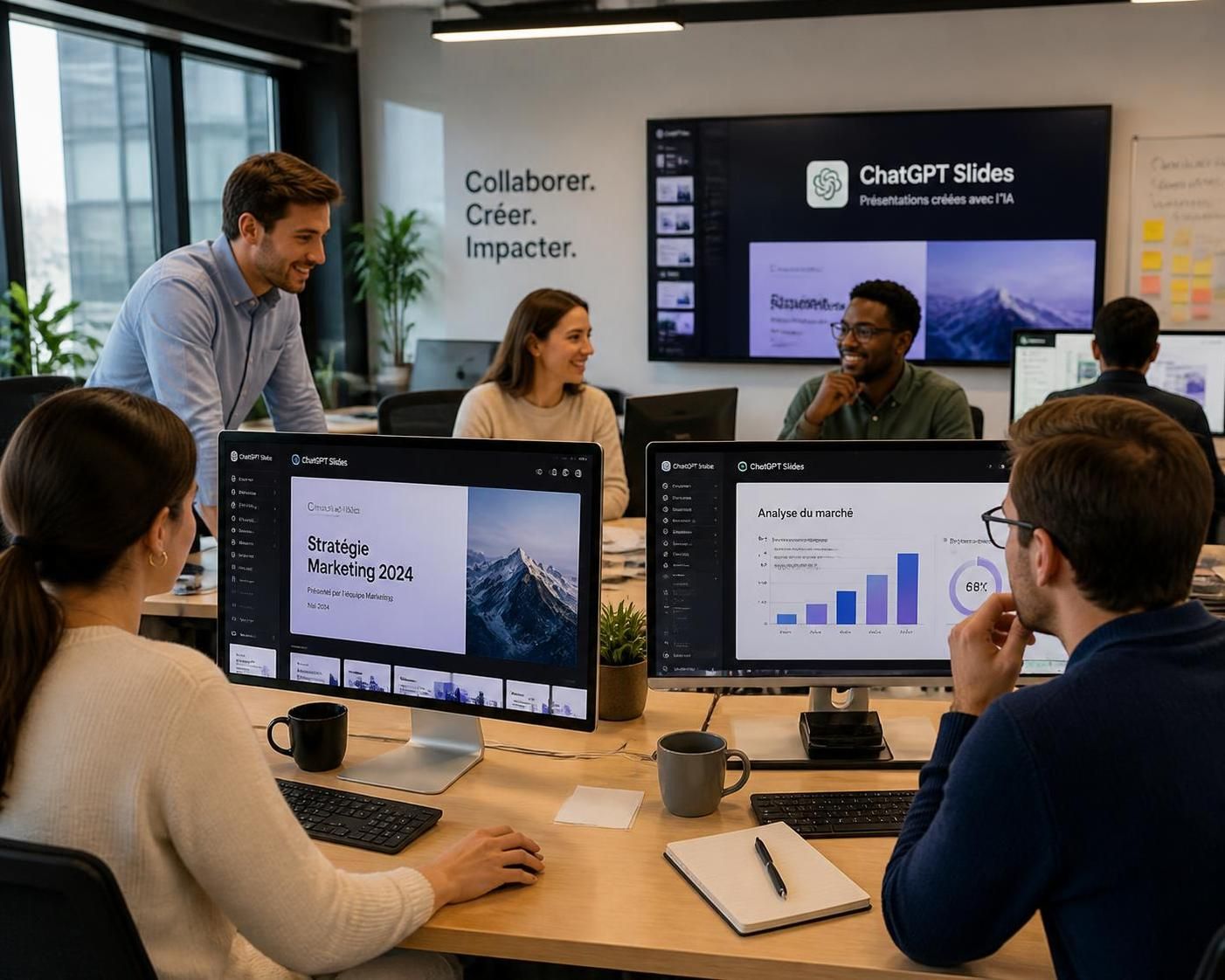 chatgpt slides vous permet de convertir facilement vos conversations et fichiers en présentations captivantes et professionnelles en quelques clics.