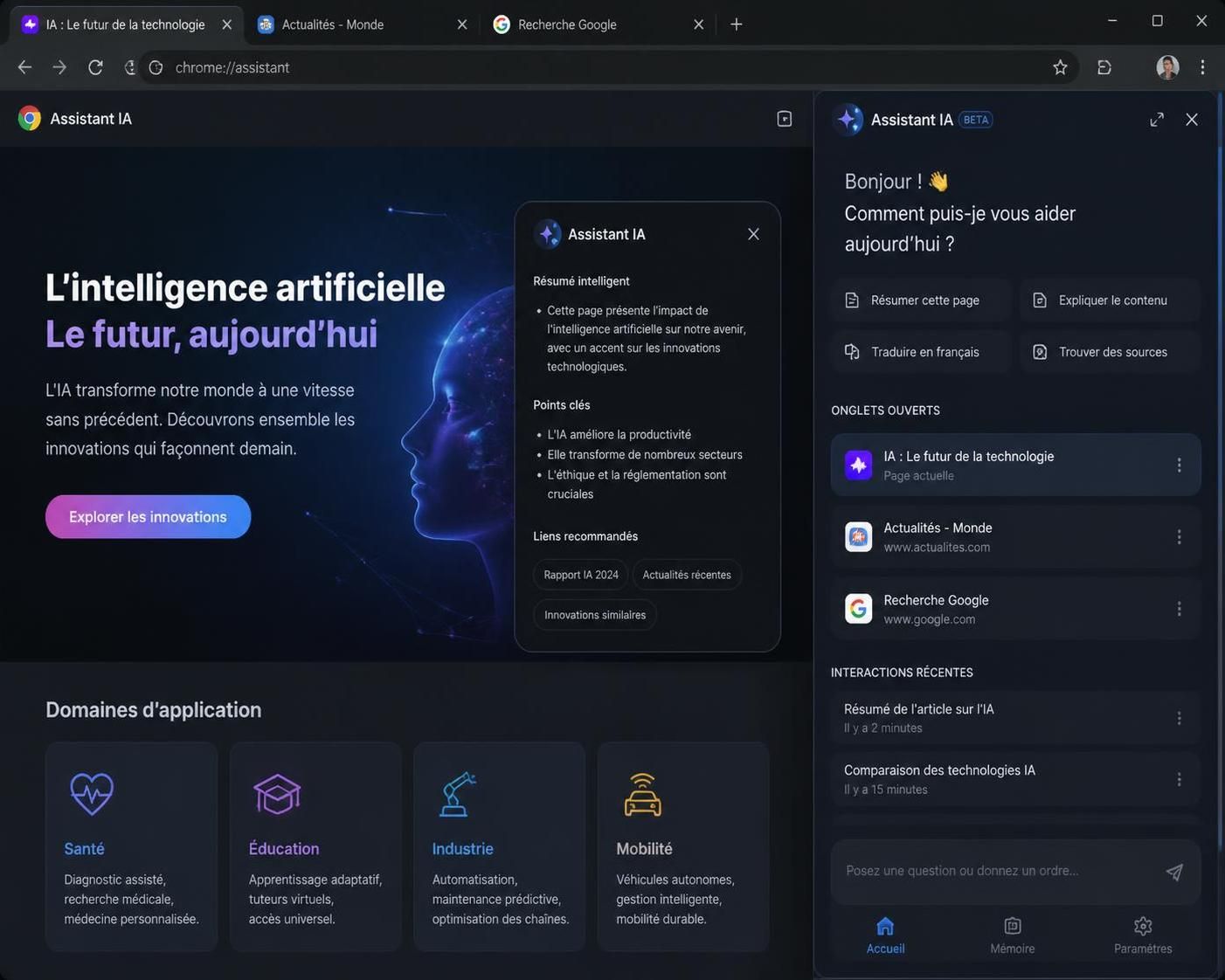 découvrez comment chatgpt s'intègre à google chrome, offrant une nouvelle concurrence de taille à gemini dans le domaine de l'ia conversationnelle.