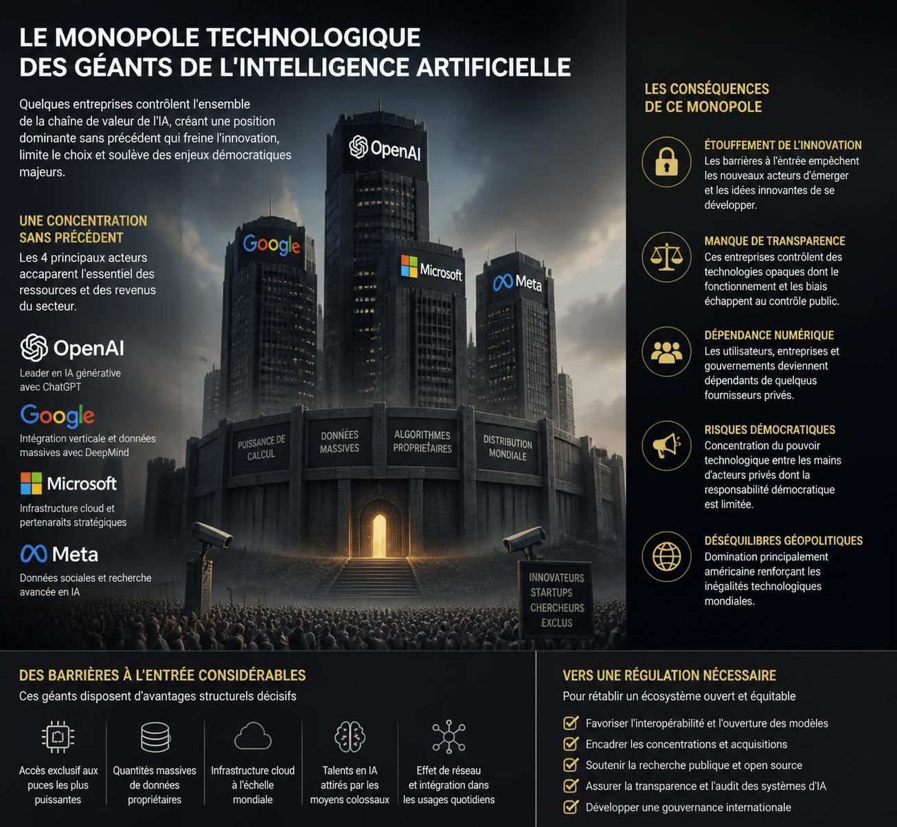 découvrez comment les géants de la technologie tirent principalement parti des bénéfices financiers générés par l'intelligence artificielle, et les défis pour les autres acteurs du marché.