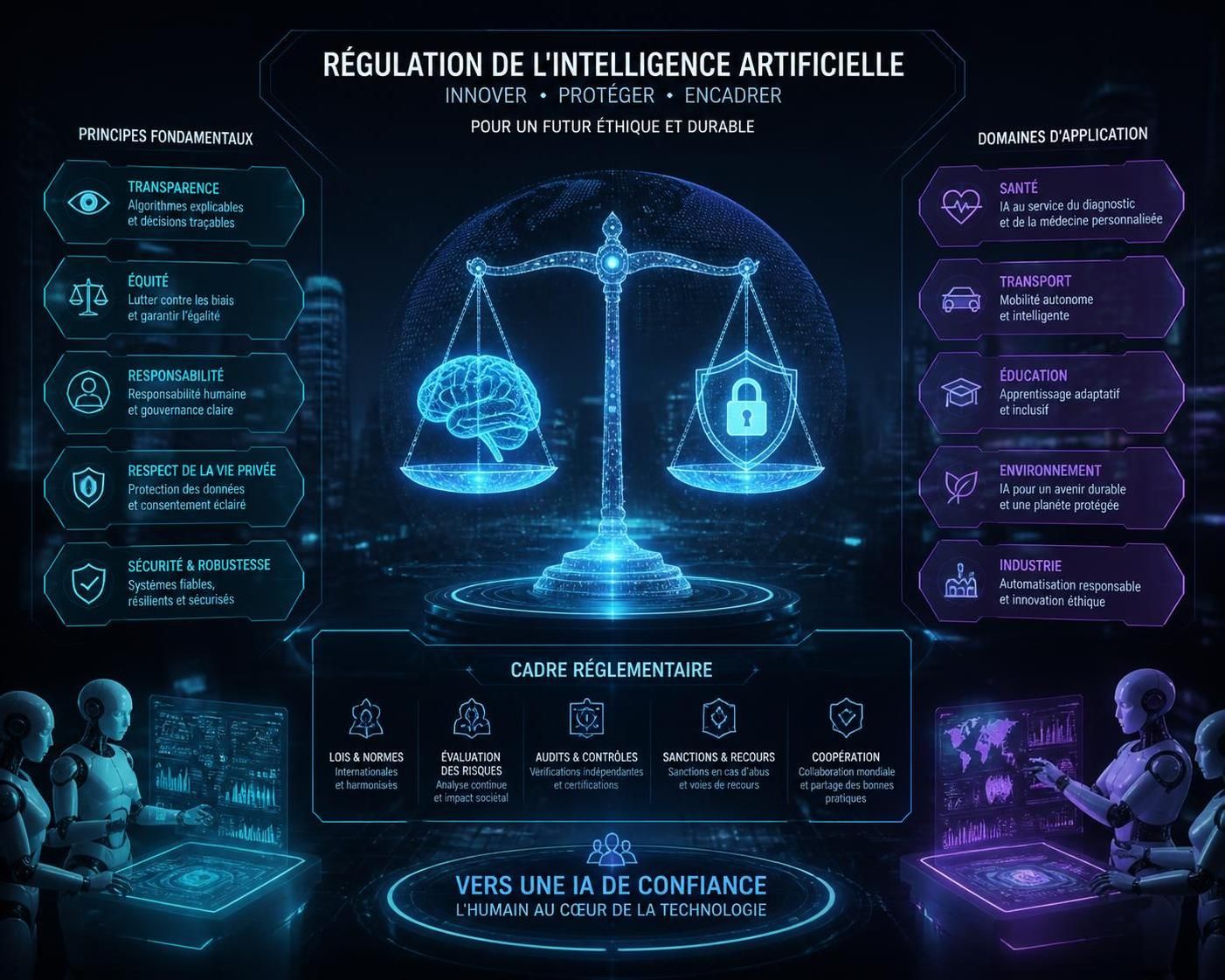 découvrez les défis majeurs et les obstacles complexes qui freinent la mise en place d'une régulation mondiale de l'intelligence artificielle.