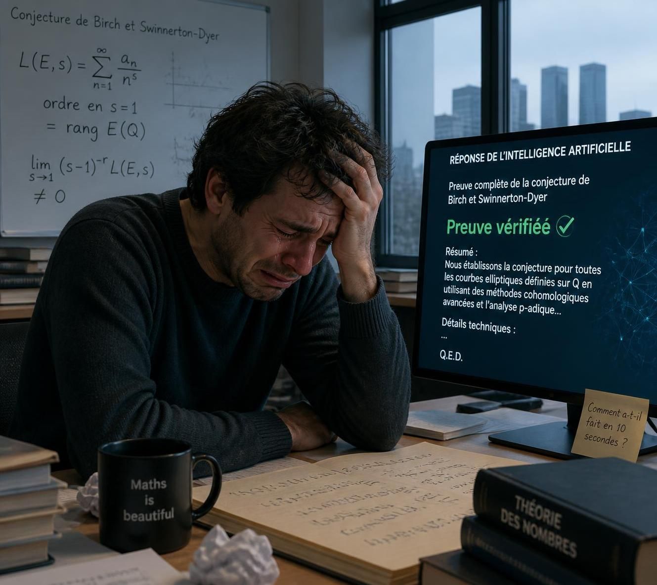 découvrez le témoignage poignant d'un mathématicien confronté aux bouleversements majeurs de l'intelligence artificielle dans son domaine, exprimant son cri de détresse et ses émotions profondes.