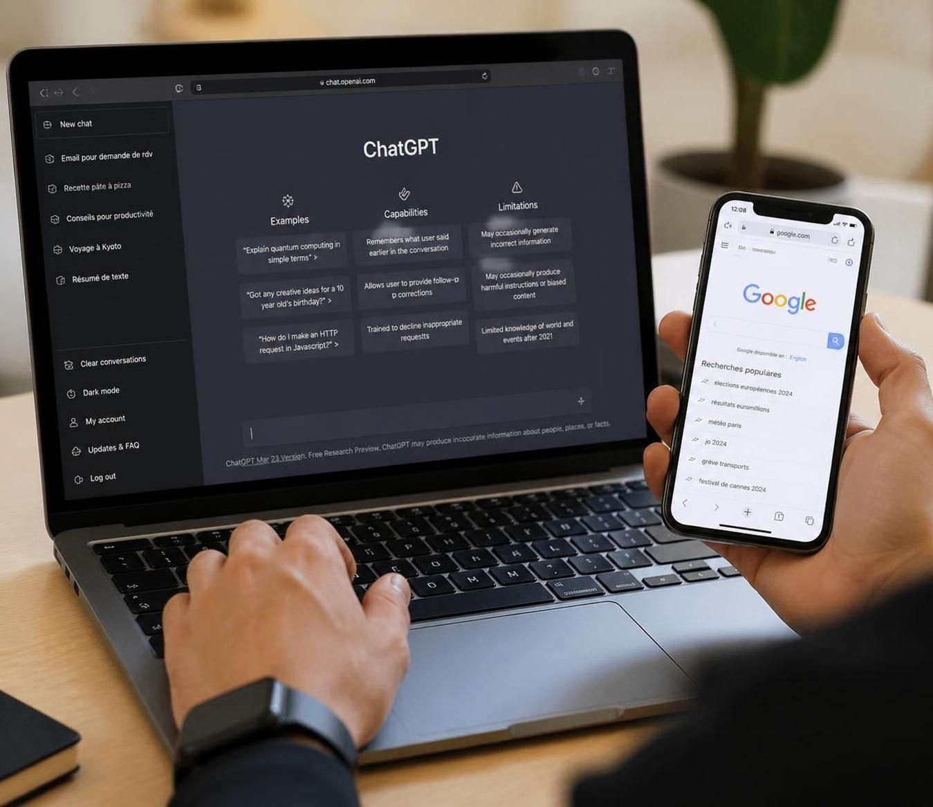 découvrez comment près de 94% des utilisateurs de chatgpt continuent d'utiliser google pour leurs recherches, selon une étude de similarweb.