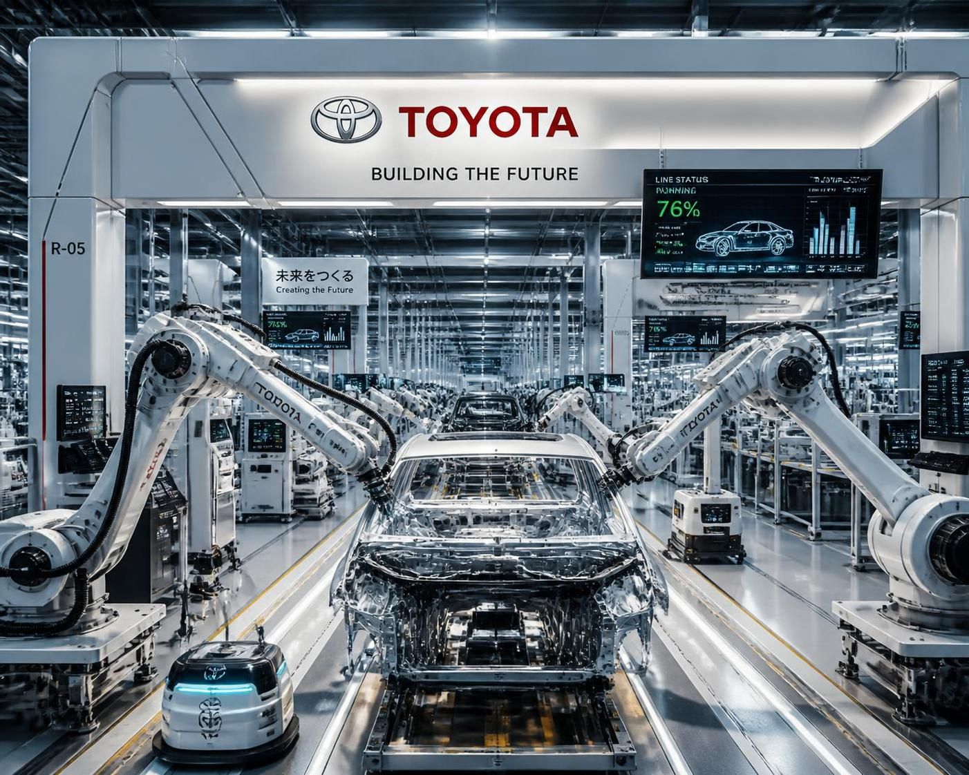 découvrez comment toyota envisage d'atteindre 400 000 robots en usine et les implications de cette automatisation massive sur l'avenir des travailleurs humains dans l'industrie.