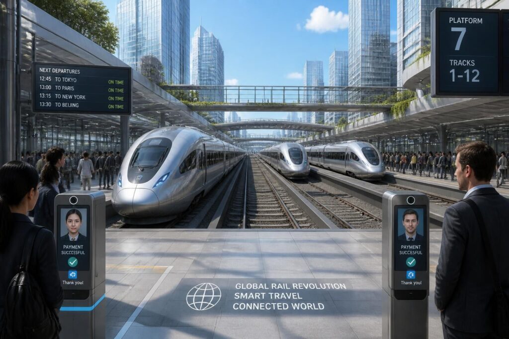 découvrez comment les trains autonomes et les paiements par reconnaissance faciale transforment le secteur ferroviaire à travers le monde, offrant sécurité, rapidité et innovation aux voyageurs.
