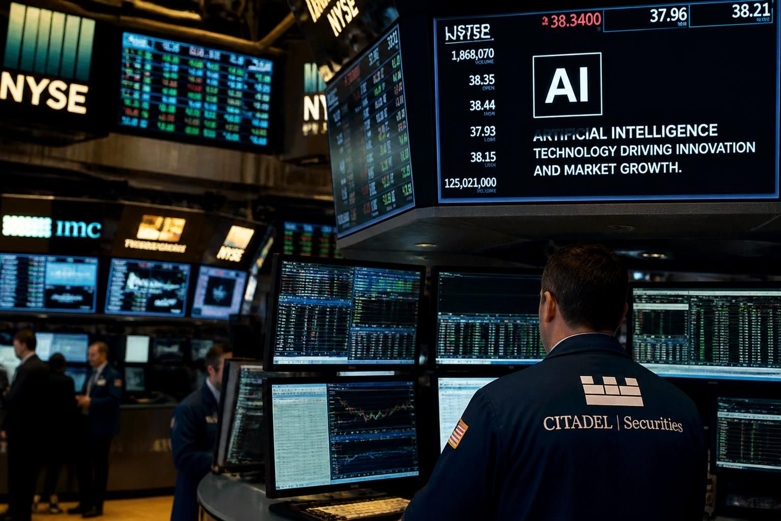 wall street perd ses gains, impactée par les craintes liées à l'évolution et aux risques de l'intelligence artificielle.