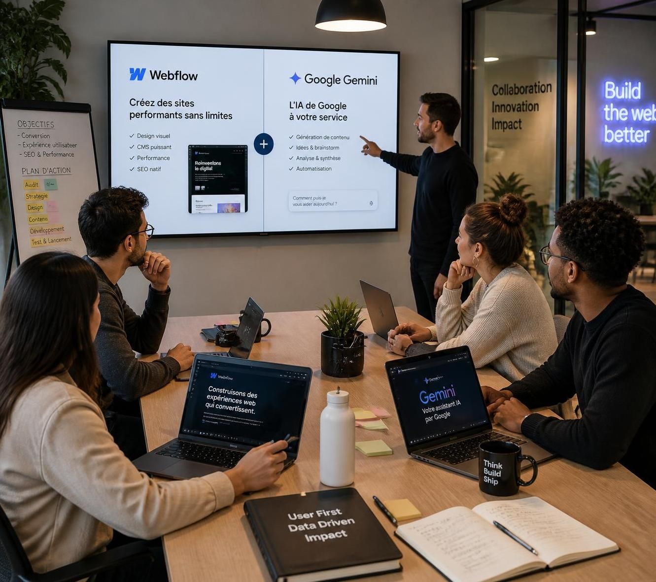découvrez l'intégration innovante entre webflow et google gemini, révolutionnant la création et la gestion de sites web avec une technologie agentique avancée.